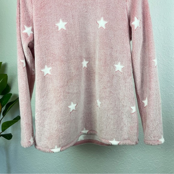 -`♡´- Free! Fuzzy Star Print Soft Pullover Sweater Size S - Picture 10 of 11